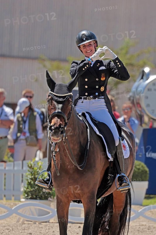 Jessica von Bredow-Werndl on TSF Dalera, dressage rider, Olympic gold medallist, Balve