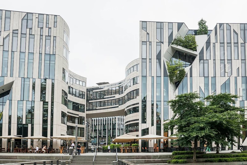 Kö-Bogen building complex, architect Daniel Libeskind, office building and shops, Düsseldorf, North Rhine-Westphalia, Rhineland, Germany, Europe