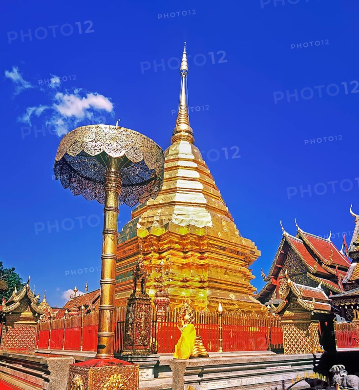 Wat Phra That Doi Suthep temple, Chiang Mai, Thailand, Asia