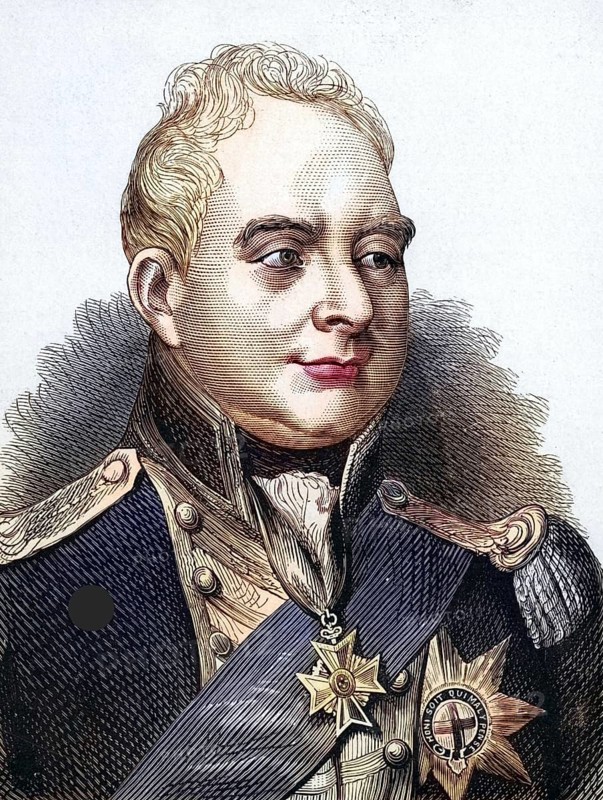 William IV (1765-1837) King of Great Britain from 1830, third son of George III, uncle of Victoria, member of the Hanoverian dynasty, Historical, digitally restored reproduction from a 19th century original, Record date not stated