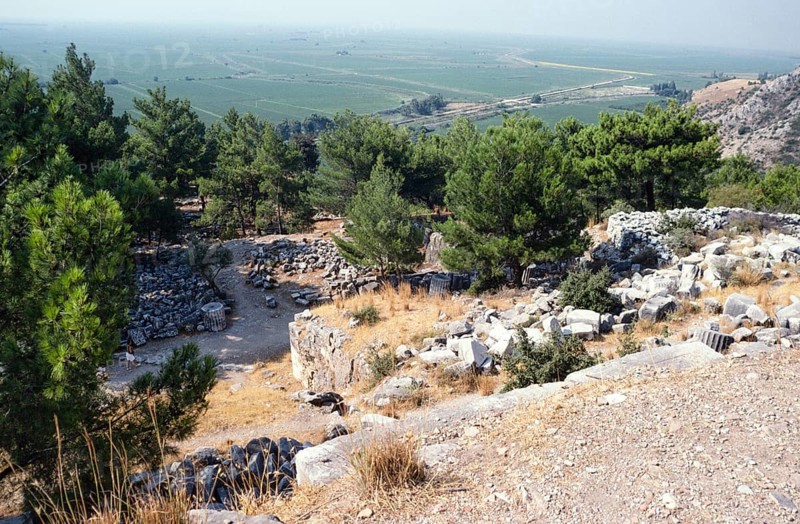 Archaeological site Ruins of the ancient Greek city of Priene, Turkey, 1997 House of Alexander the Great, Asia