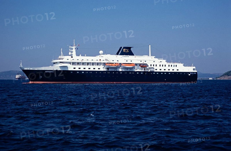 The cruise liner MV Minerva from Swan Hellenic is on holiday cruises in Izmir, Turkey, in 1997, Asia