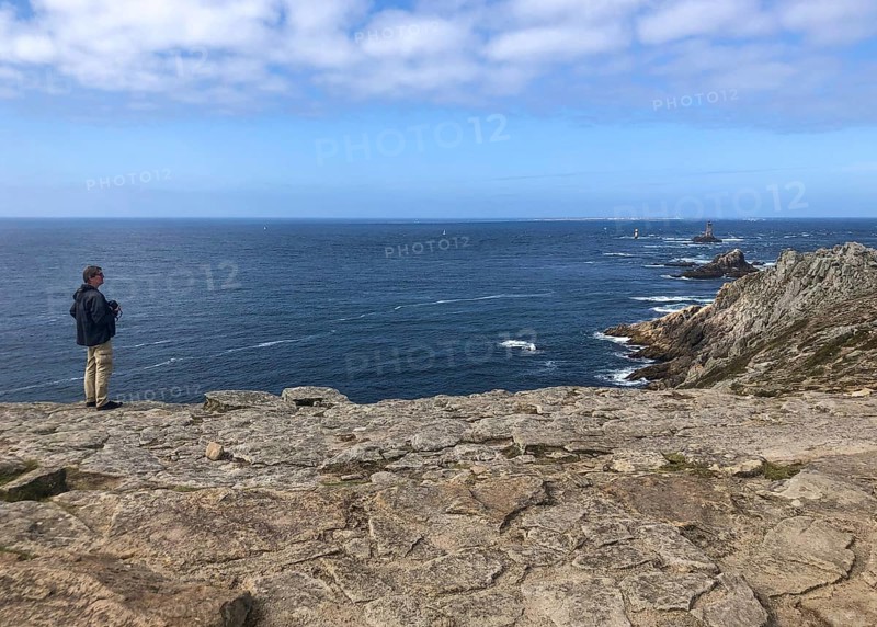 Plogoff, Brittany, France - Cape Pointe du Raz, the Grande Randonnée 34 coastal path, or GR34 for short, also known as the Publican's Trail, is a long-distance hiking route of around 2, 000 kilometres that goes all the way around Brittany