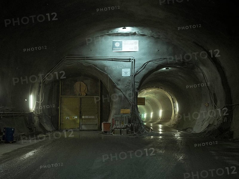 Tunnel section in construction lot H53, Brenner Base Tunnel, Tyrol, Austria, Europe