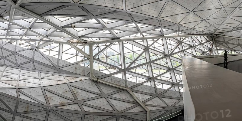 Guangzhou Opera Grand Theatre Opera building by Zaha Hadid modern architecture panorama in Guangzhou, China, Asia