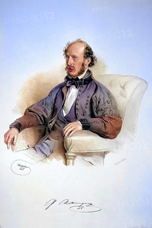 Peter von Rittinger (born 23 January 1811 in Neutitschein, Moravia, died 7 December 1872 in Vienna) was an Austrian mining engineer and pioneer of ore processing, Historical, digitally restored reproduction from a 19th century original, Record date not stated