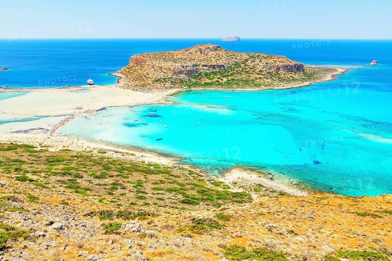 Balos bay, Gramvousa Peninsula, Chania, Crete, Greece, Europe