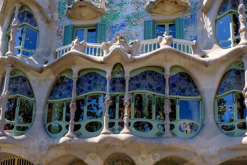 Casa Batlló by Antoni Gaudi, Modernisme, Barcelona, Catalonia, Spain, Europe