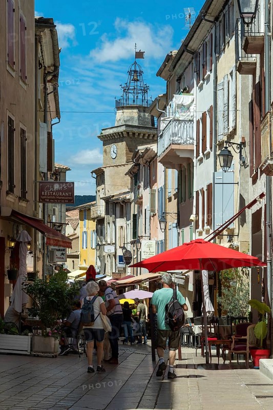 Nyons located in the Baronnies, Déportés street, Alpes de Haute Provence. Provence-Alpes-Côte d'Azur.France
