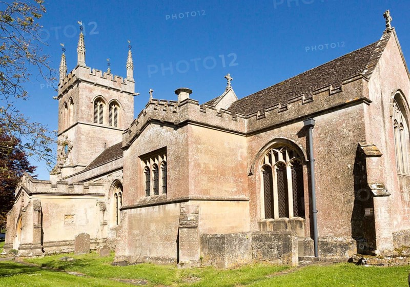 Village parish church of St Laurence, Hilmarton, Wiltshire, England, UK