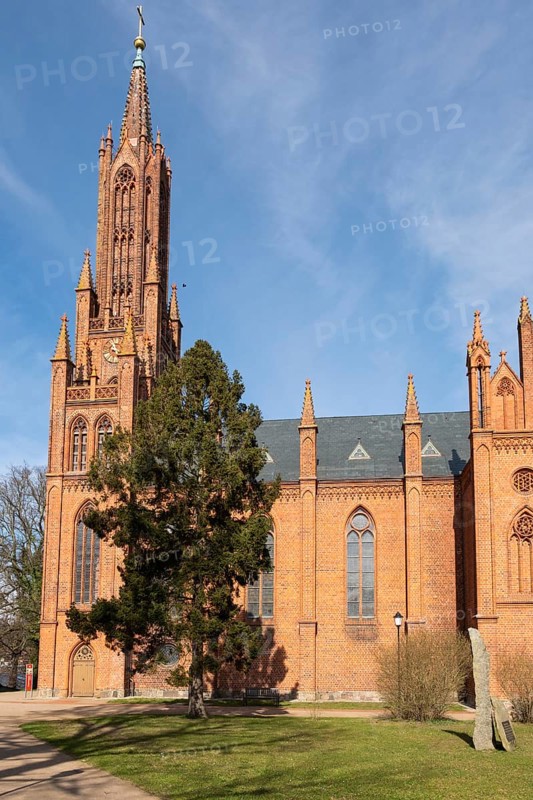 Monastery church, Malchow Monastery, Malchow, island town, Mecklenburg Lake District, Mecklenburg, Mecklenburg-Western Pomerania, Germany, Europe