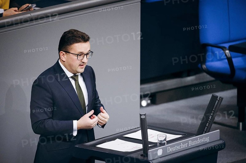 Carsten Körber, CDU/CSU, Member of the Bundestag, delivers a speech on EPL 05 Federal Foreign Office in the plenary session of the German Bundestag in Berlin, 31 January 2024