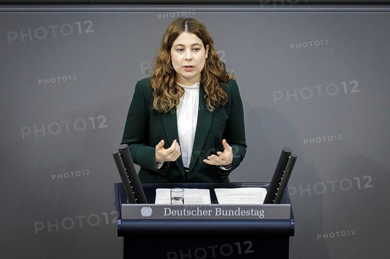 Jamila shepherd, Bündnis 90/Die Grünen, MdB, recorded during the 152nd session of the German Bundestag. Berlin, 02.02.2024