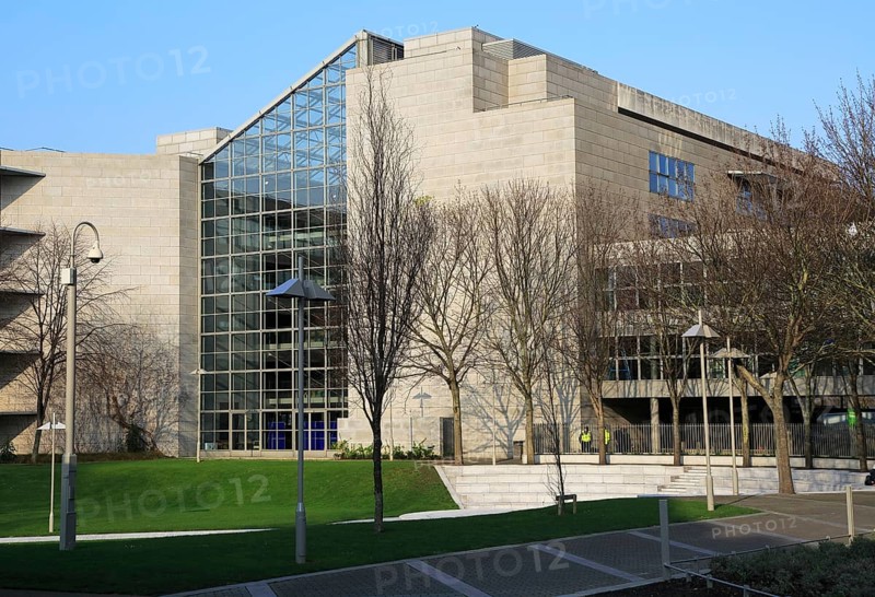Modern architecture of Dublin City Council Civic Offices building, Dublin, Ireland, Republic of Ireland, Europe