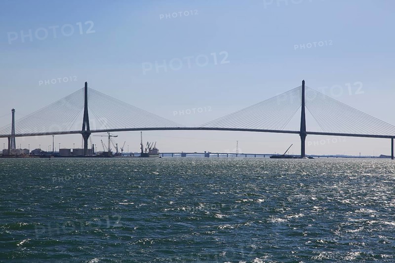Constitution of 1812 Bridge, La Pepa Bridge, completed in 2015, Bay of Cadiz, Cadiz, Spain, Europe