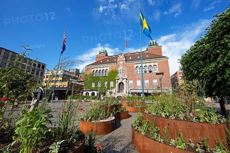 Old town hall at Stora Torget, Borås, Västra Götalands län, Sweden, Europe