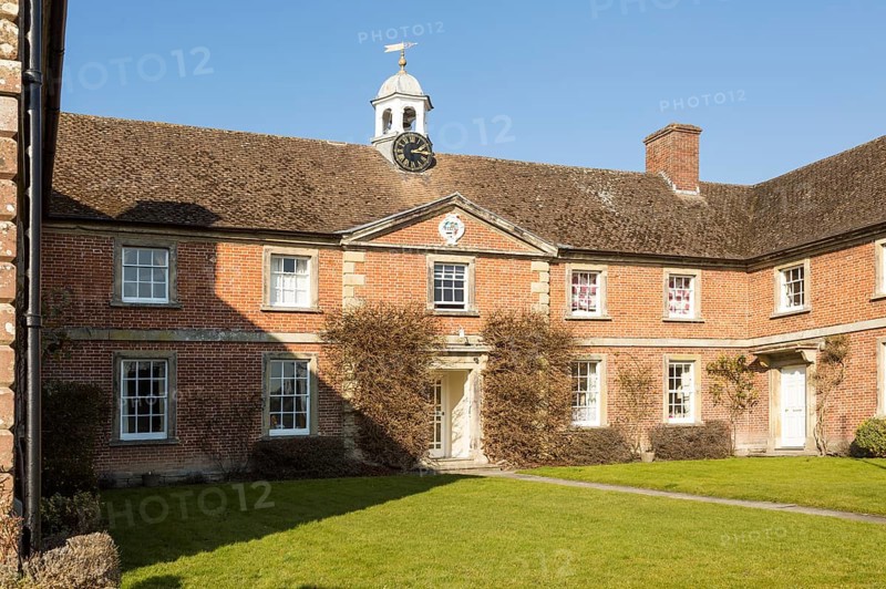 Almshouses of The Hospital of Saint John, Heytesbury, Wiltshire, England, UK present building dates from 1769