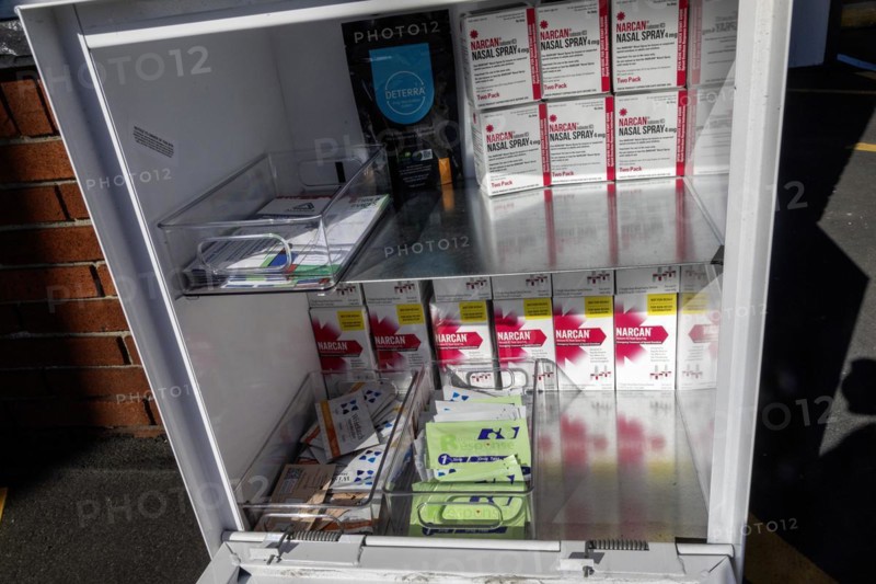 Ferndale, Michigan, 'Save a Life Stations' in public places throughout Oakland County offer free access to Narcan (Naloxone), which is used to reverse the effects of opioid overdoses