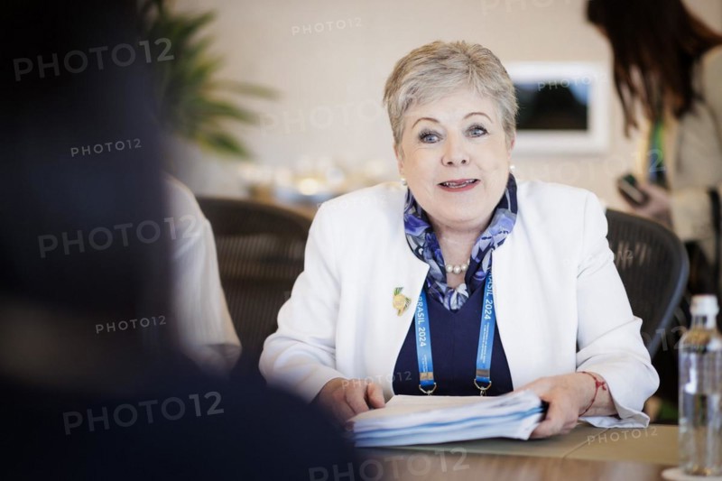 Annalena Bärbock (Alliance 90/The Greens), Federal Foreign Minister and Alicia Barcena Ibarra, Foreign Minister of the United Mexican States, during a meeting in Rio de Janeiro, 22 February 2024. Photographed on behalf of the Federal Foreign Office