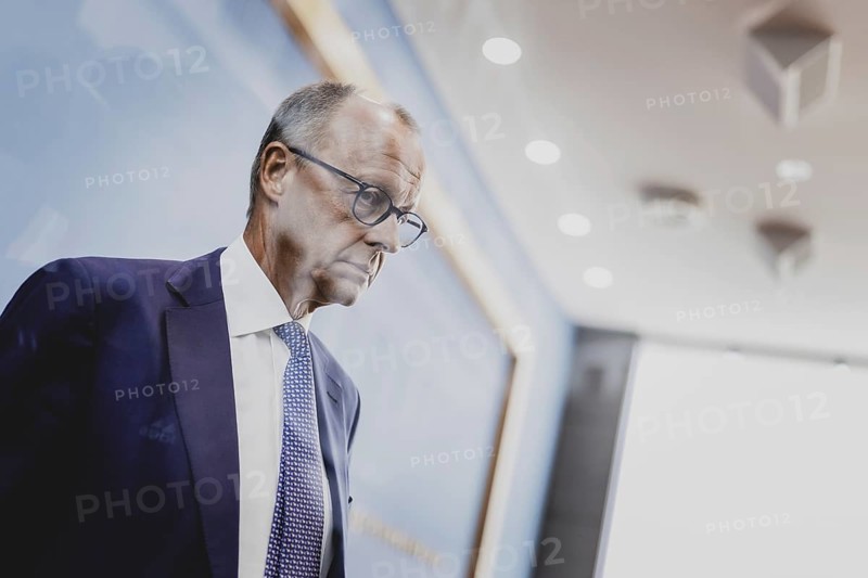 Friedrich Merz, CDU party chairman, recorded after the federal press conference on the consequences of Solingen. Berlin, 27.08.2024