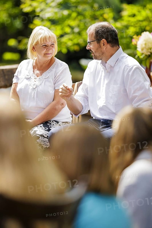 Steffen Freiberg as Minister for Education, Youth and Sport of the State of Brandenburg, with Prof Dr Ulrike Liedtke, President of the Brandenburg State Parliament. Wall, 31.07.2024