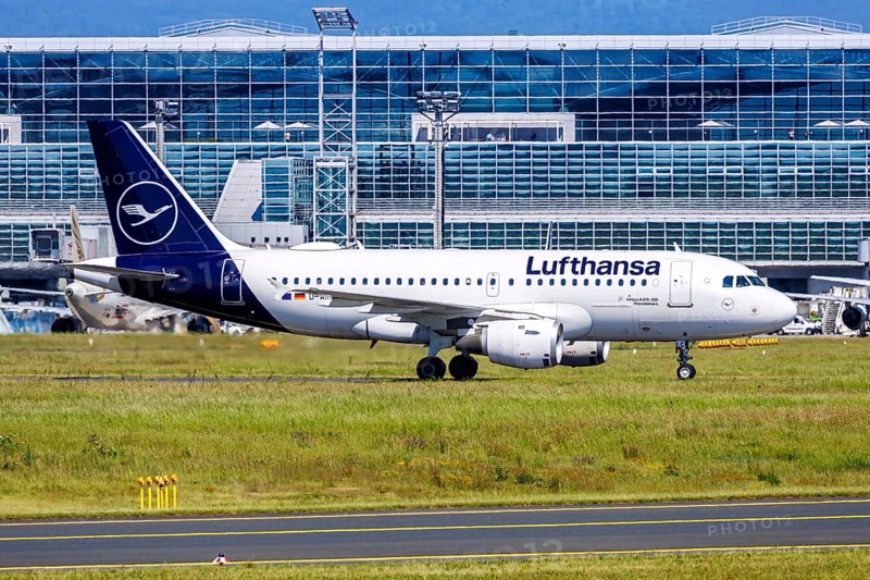 A Lufthansa Airbus A319 aircraft with the registration D-AILC at the airport in Frankfurt, Germany, Europe