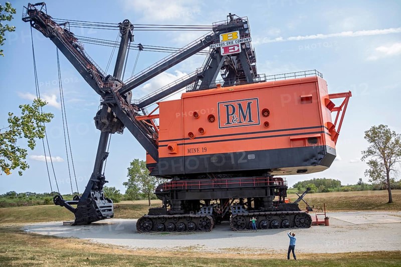 West Mineral, Kansas, Big Brutus, the world's largest electric shovel built by Bucyrus-Erie for the Pittsburg and Midway coal mining company. The machine ran 24 hours a day from 1963 to 1974. It is now a tourist attraction
