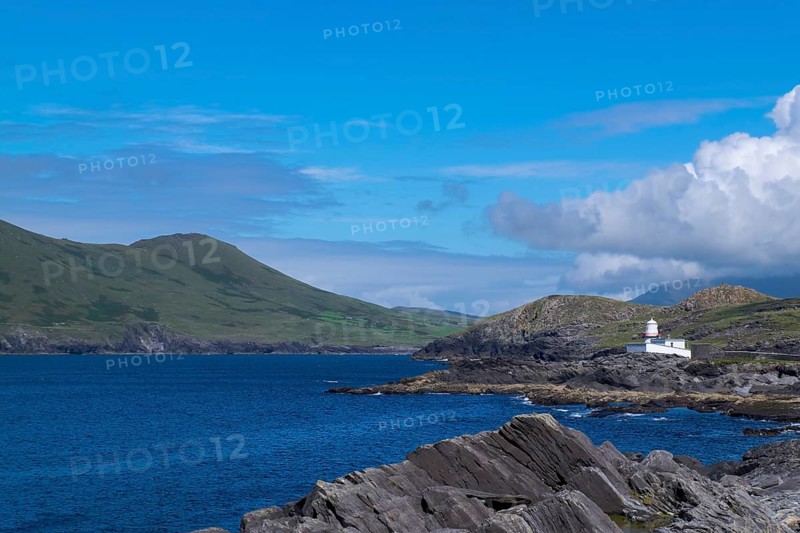 Lighthouse at Cromwell Point, Valentia Island, County Kerry, Ireland, Europe