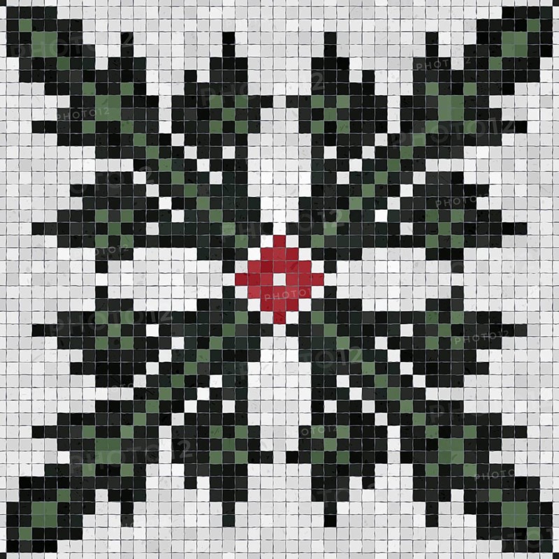 Mosaic tiles background, seamless vector pattern