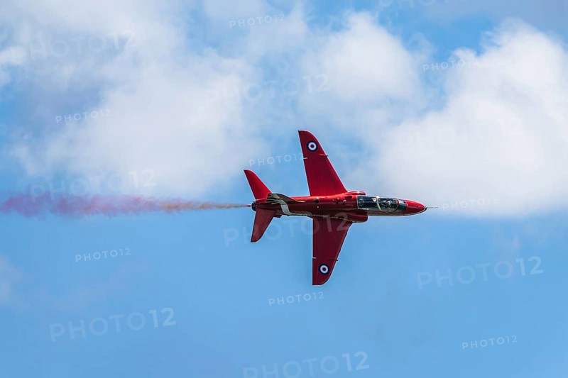 Red Arrows, Royal Air Force Aerobatic Team, Airshow 2024, Teignmouth, Devon, England, United Kingdom, Europe