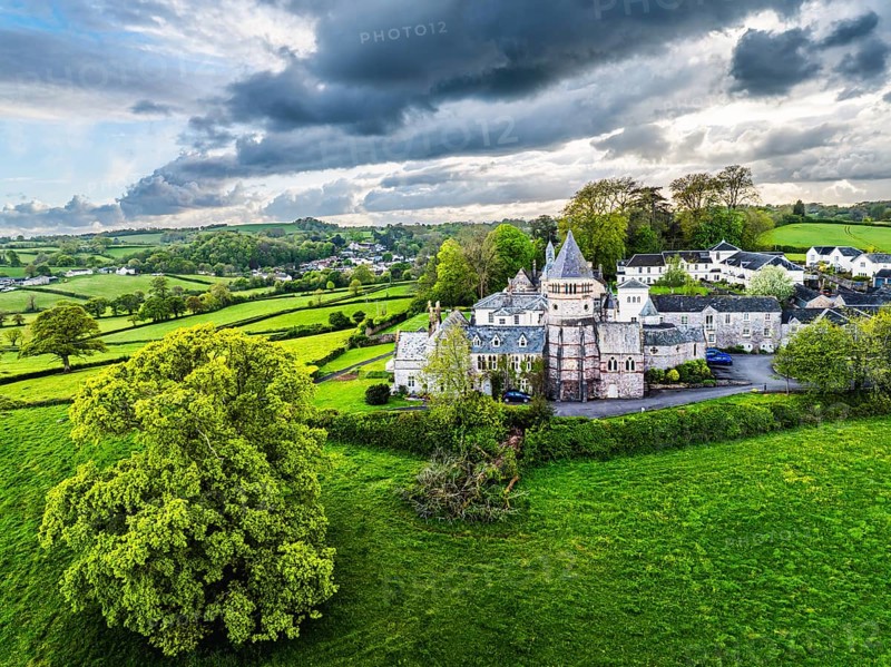 The Priory from a drone, Abbotskerswell Priory, Retirement Village, Abbotskerswell, Newton AbbotThe Priory, Retirement Village, Newton Abbot, Devon, England, United Kingdom, Europe
