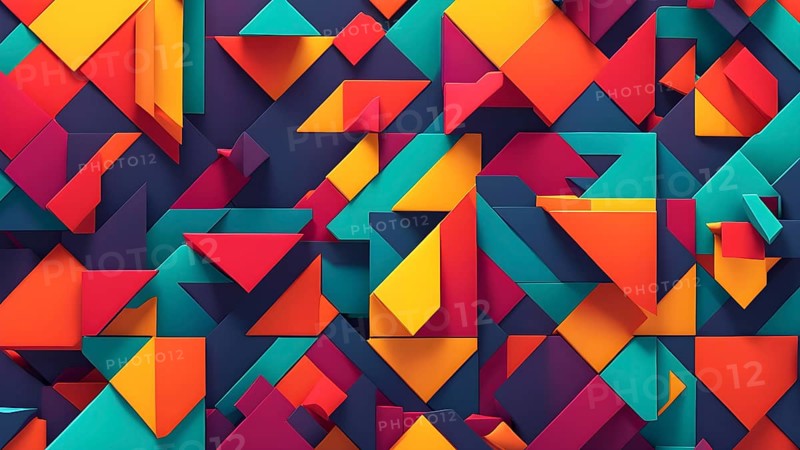 Minimalist rendering showcasing a vibrant abstract painting as a symbol for human resilience, AI generated