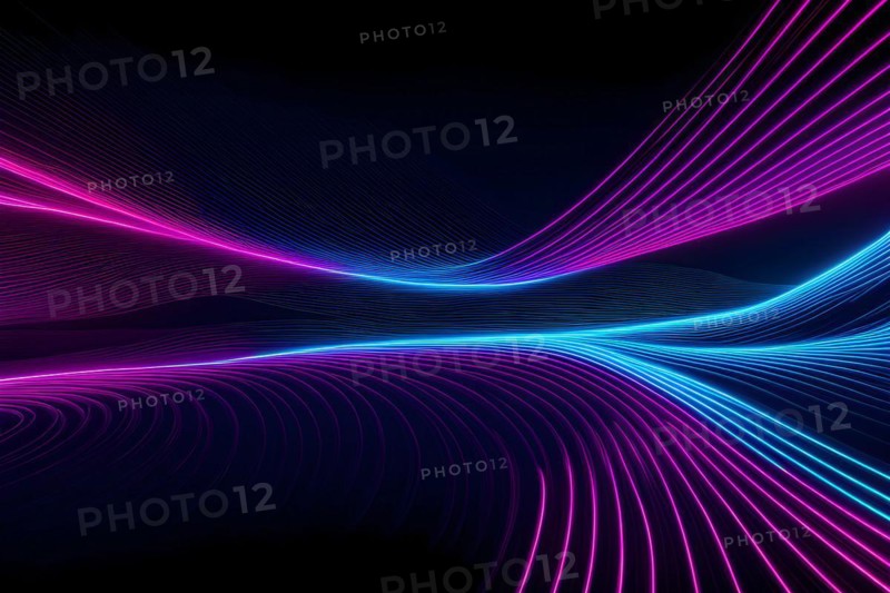 Background with vibrant flowing lines, AI generated, colors, animation, abstract, geometry, art, colorful, cube