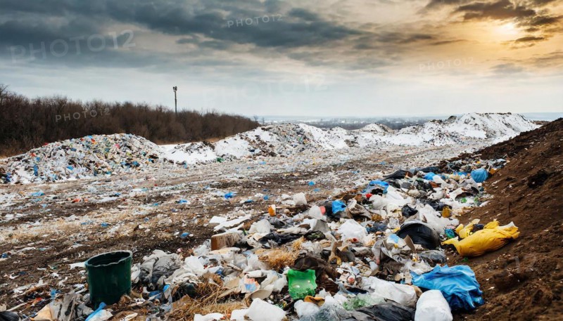 Symbolism, large landfill, AI-generated, AI-generated, AI generated