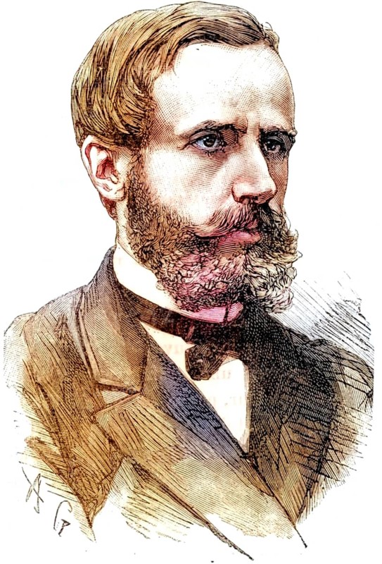 Raymond Gaston Plante (1834-1889) French physicist who invented the first accumulator or electric battery in 1859. It was a wet cell with two lead plates immersed in sulphuric acid, the electrolyte, engraving from Les Merveilles de la Science by Louis Figuier (Paris, around 1870), Historical, digitally restored reproduction from a 19th century original, Record date not stated