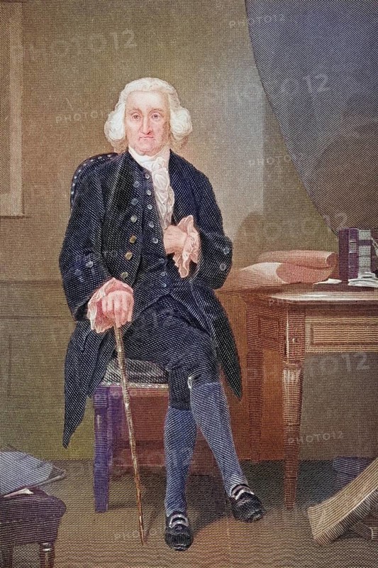 Jonathon Trumbull 1710-1785, Chief Justice of the Connecticut Supreme Court, Governor of Connecticut, close advisor to George Washington, After a painting by Alonzo Chappel, Historic, digitally restored reproduction from a 19th century original, Record date not stated