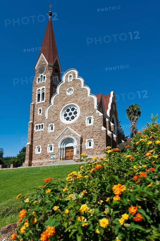 Christ Church from 1910, church, building, historical, missionary, missionised, Christianity, faith, religion, history, colony, colonial era, Windhoek, Namibia, Africa