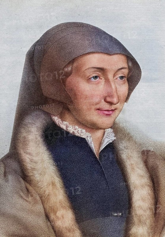 Marguerite of Navarre, 1492-1549 alias Margaret DAngouleme, French Queen of Navarre from 1527, poetess. From the book The Masterpiece Library of Short Stories volume 3 French, Historical, digitally restored reproduction from a 19th century original, Record date not stated