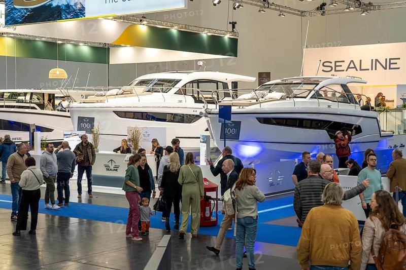 Motorboats at BOOT 2024, the world's largest yacht and water sports trade fair in Düsseldorf, North Rhine-Westphalia, Germany, Europe