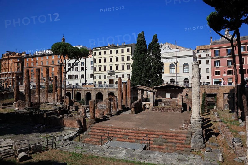 Largo di Torre Argentina, a square in the Pigna neighbourhood of Rome on the ancient Campus Martius, Italy, Europe