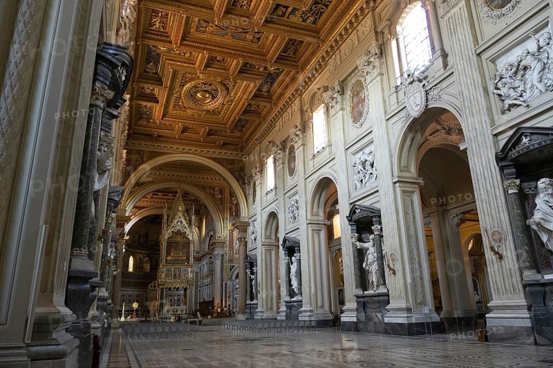 Lateran Basilica, Basilica San Giovanni in Laterano, Cathedral of the Diocese of Rome, Monti district, Rome Italy