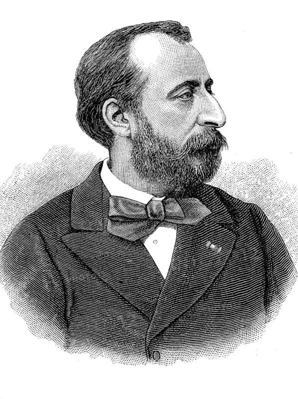 Camille Saint-Saens, Charles Camille Saint-Saëns, (9 October 1835 - 16 December 1921) was a French pianist, conductor, organist, musicologist, music teacher and composer of the Romantic period, Historical, digital reproduction of an original from the 19th century