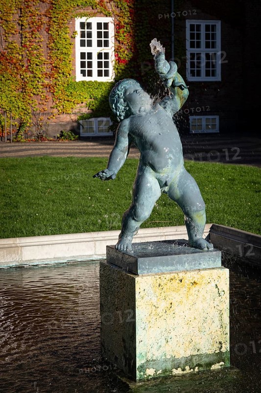 Sculpture Hercules from the slangedræber by Max Andersens, Domhusgården, Frederiksberg, Copenhagen, Denmark, Europe