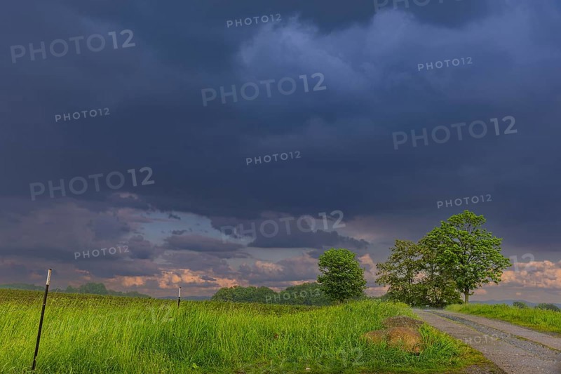 Storm on the Triebenberg near Dresden, Dresden, Saxony, Germany, Europe