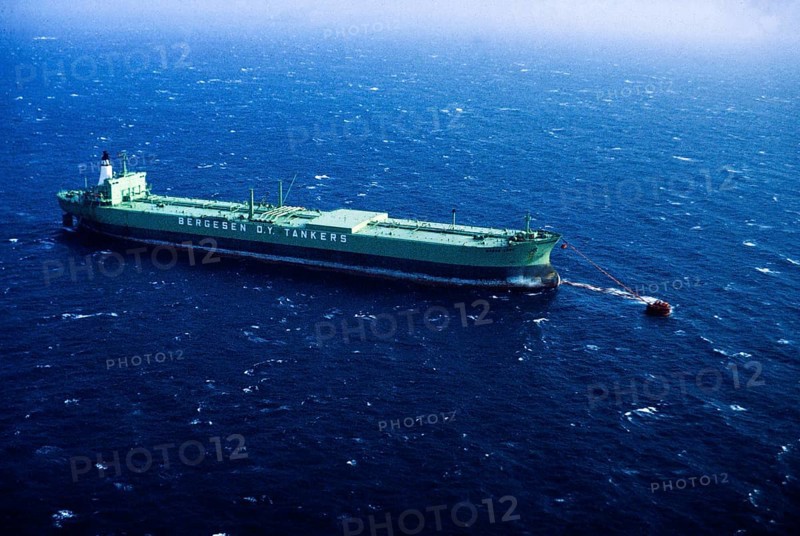 Bergeson O Y Tankers Oil tanker, cargo ship at sea, Saudi Arabia 1979