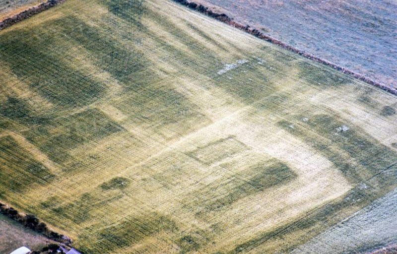 Series of oblique aerial photographs of Roman sites associated with Hadrian's Wall, c. 1970s Bibra Beckfoot Roman fort, Cumbria, England, United Kingdom from the north-west