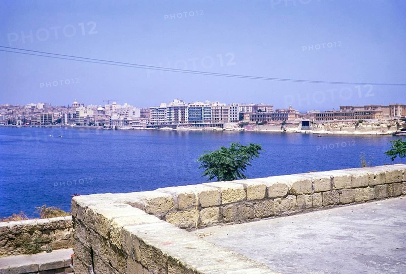Hotel Fortuna, Tigné Seafront, Tas-Sliema, from Valletta, Malta, Europe 1971, Europe