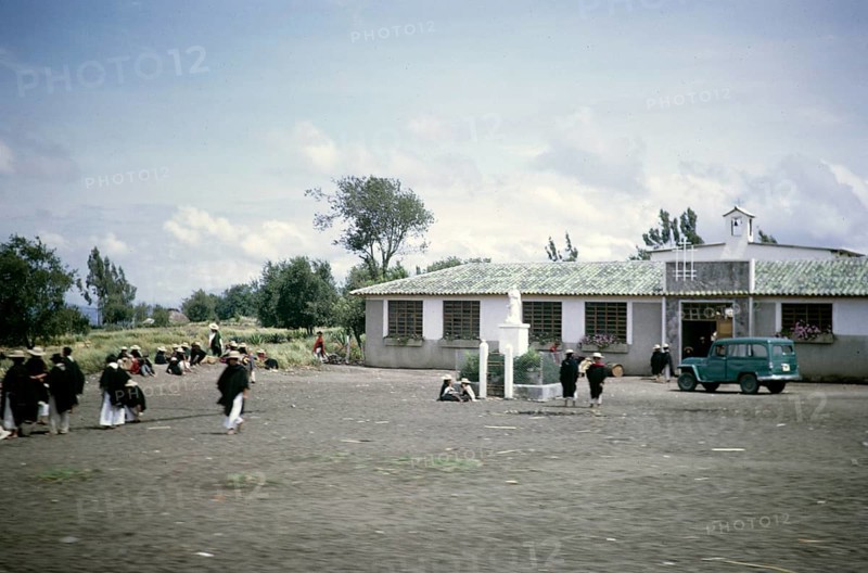 AVillage school rural area between Ambato and Banos, Ecuador, South America, 1962, South America