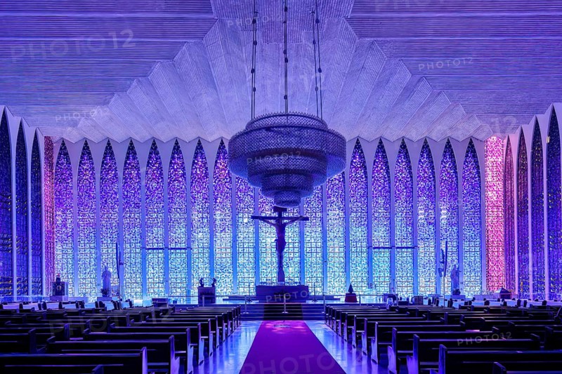 Don Bosco Church, designed by Carlos Alberto Naves, World Heritage Site, Brasilia, Federal district, Brazil, South America