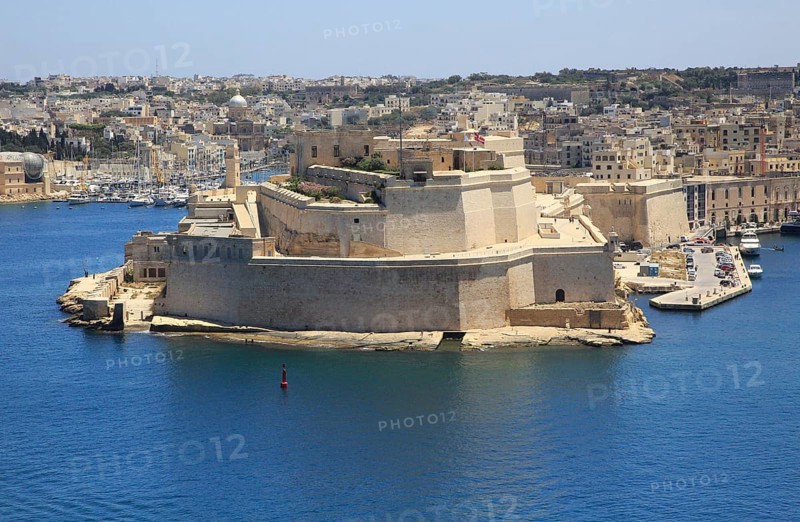 Fort Saint Angelo, Grand Harbour, Vittoriosa, Valletta, Malta, Europe